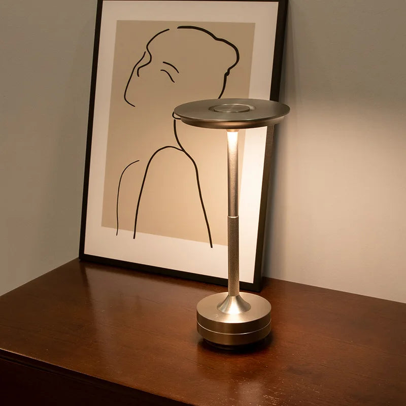 Lampe de table LED sans fil rechargeable – lampe d'ambiance tactile (USB-C)
