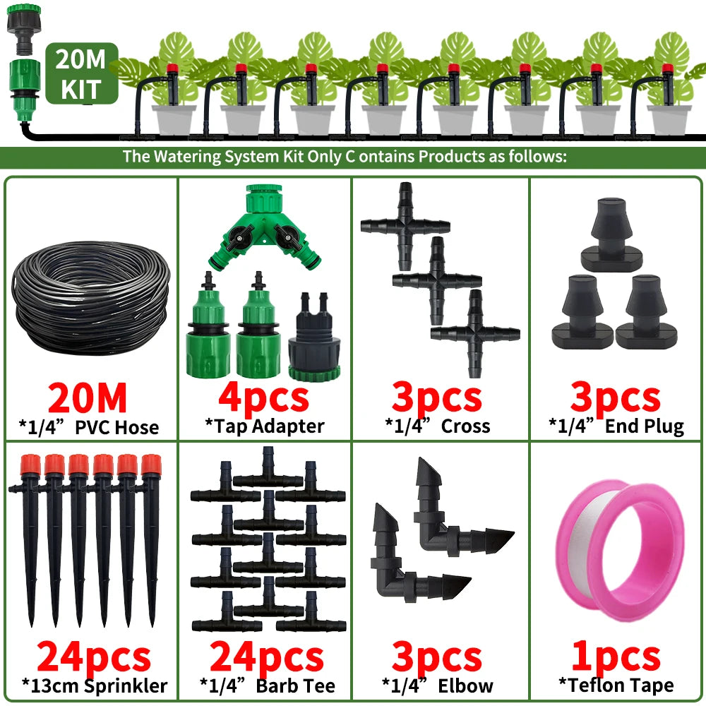 Kit d'arrosage goutte-à-goutte automatique