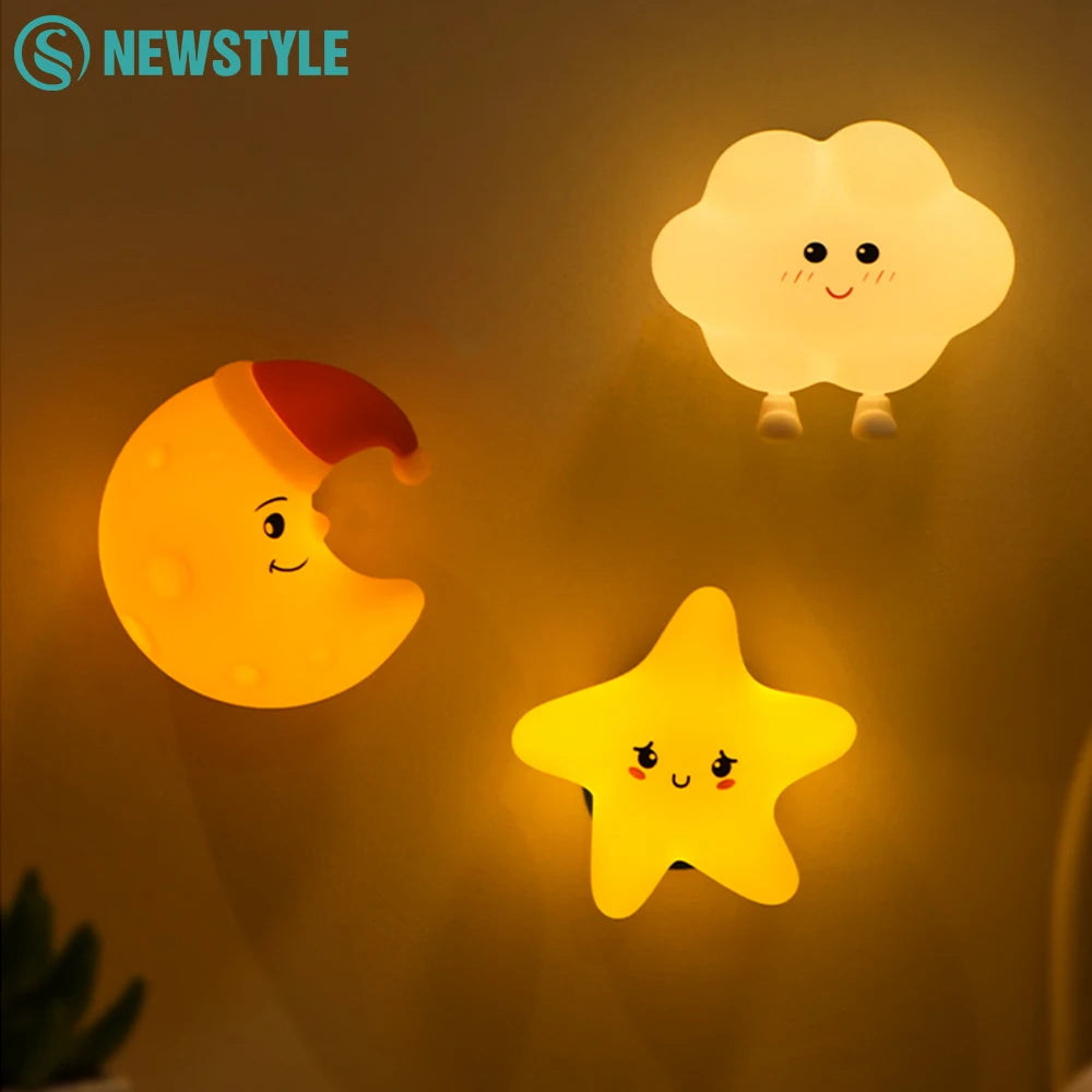 Veilleuse bébé en silicone – lumière douce tactile