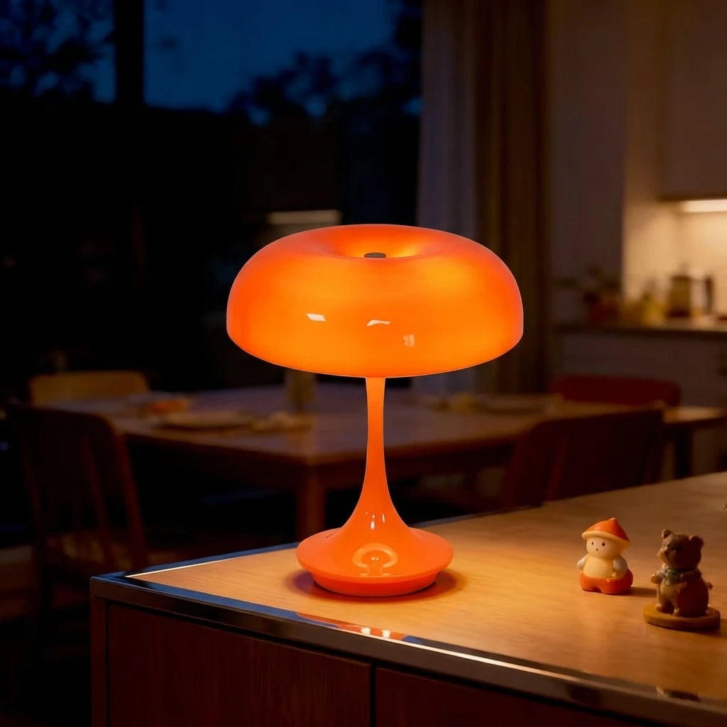 Lampe champignon LED sans fil – veilleuse d'ambiance rechargeable (3 couleurs)