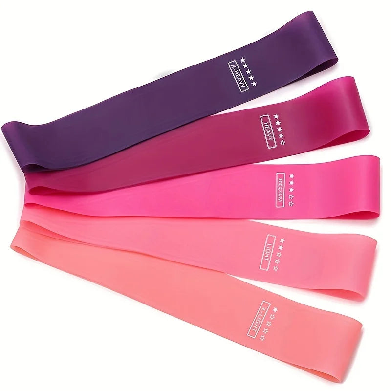 Bandes de résistance élastiques – set fitness – lot de 5