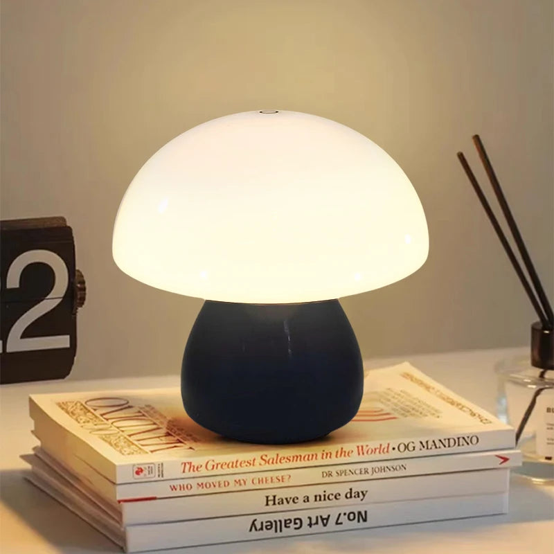 Lampe champignon LED rechargeable – lampe d'ambiance tactile USB