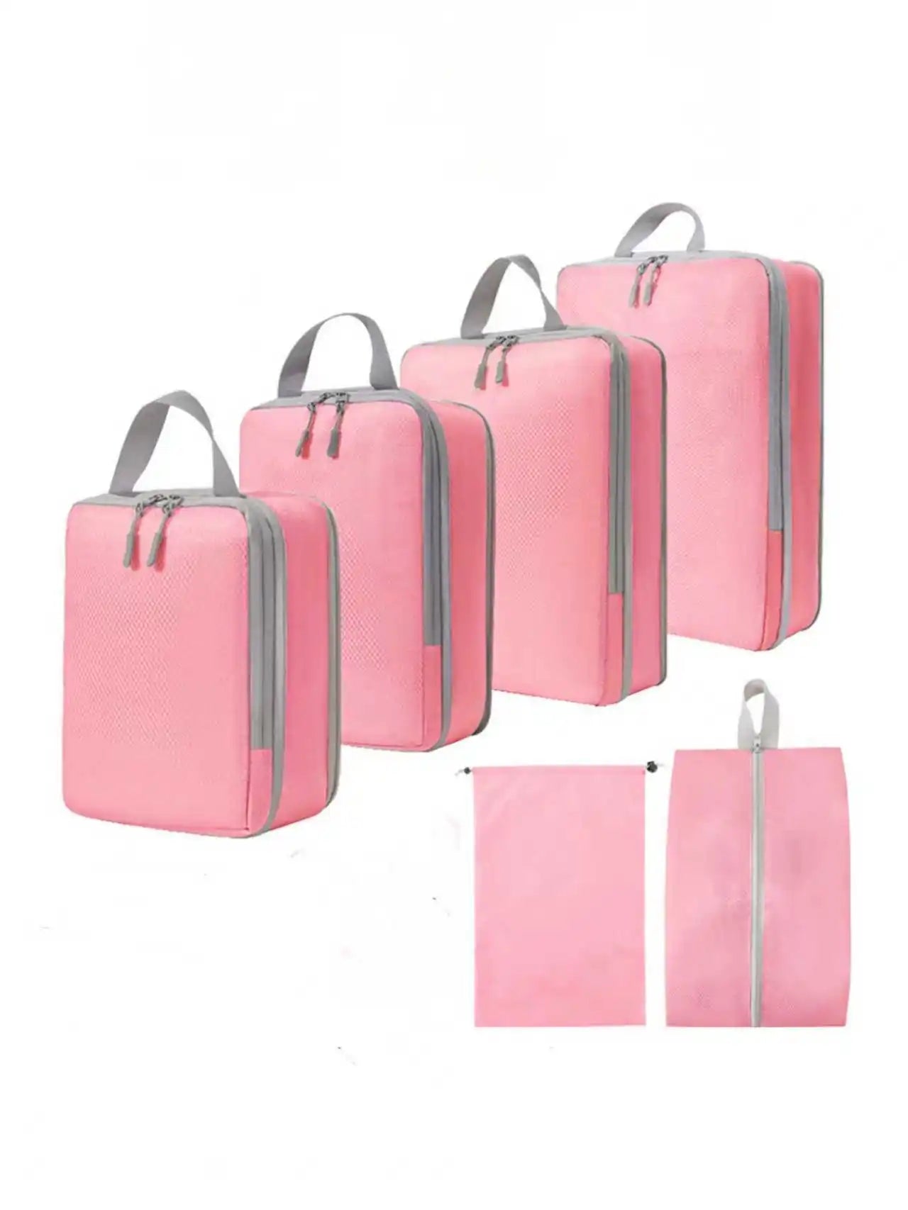 Cubes de rangement de voyage à compression – lot de 6