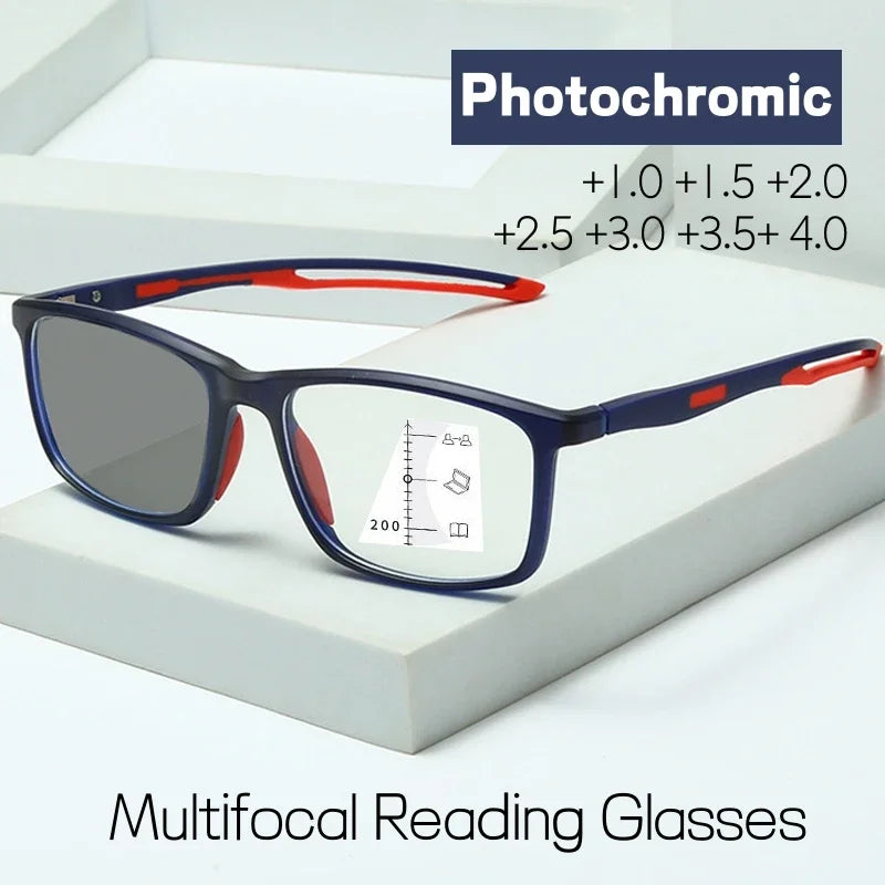 Lunettes de lecture multifocales anti-lumière bleue