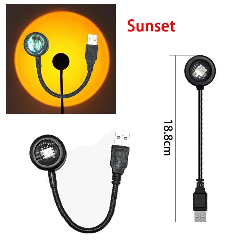 Lampe coucher de soleil – veilleuse d'ambiance USB