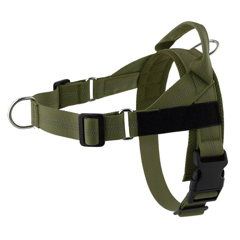Harnais anti-traction réglable pour chien + laisse