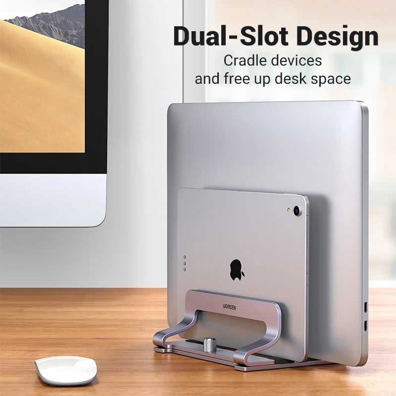 Support PC portable en aluminium pliable