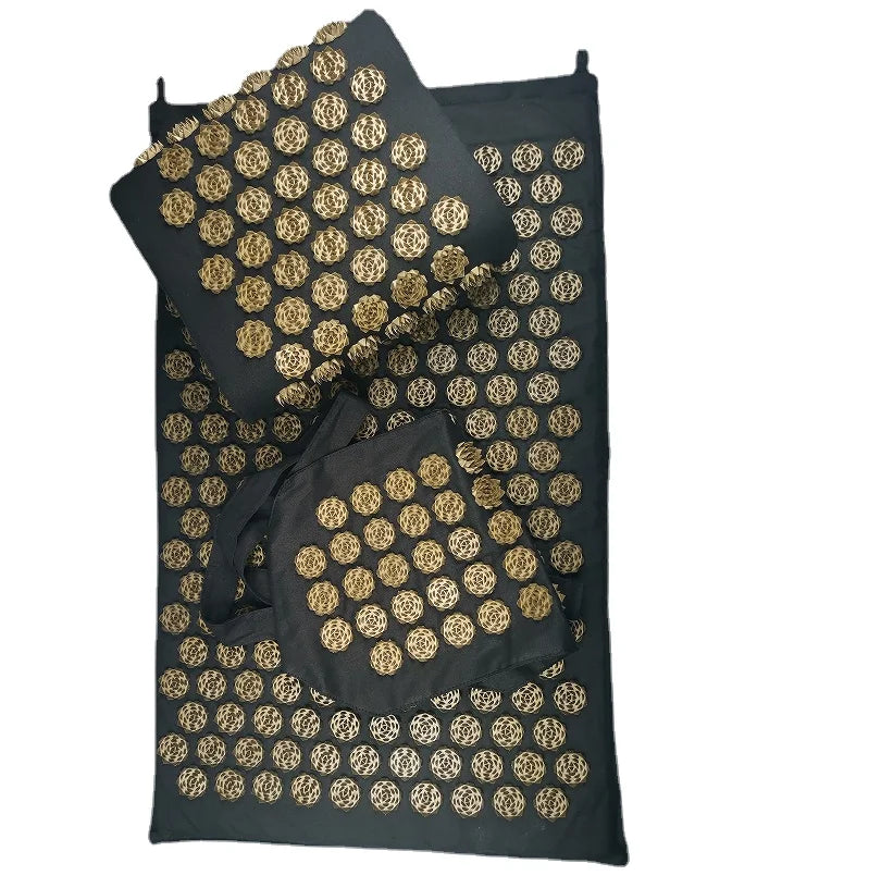 Tapis d'acupression + coussin – rituel détente – lot de 4