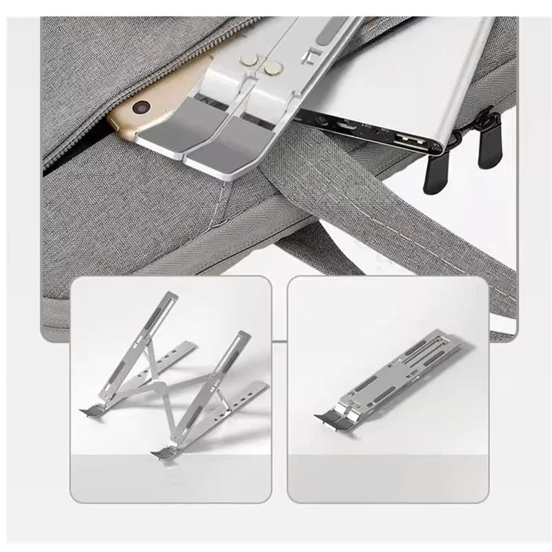 Support PC portable en aluminium pliable