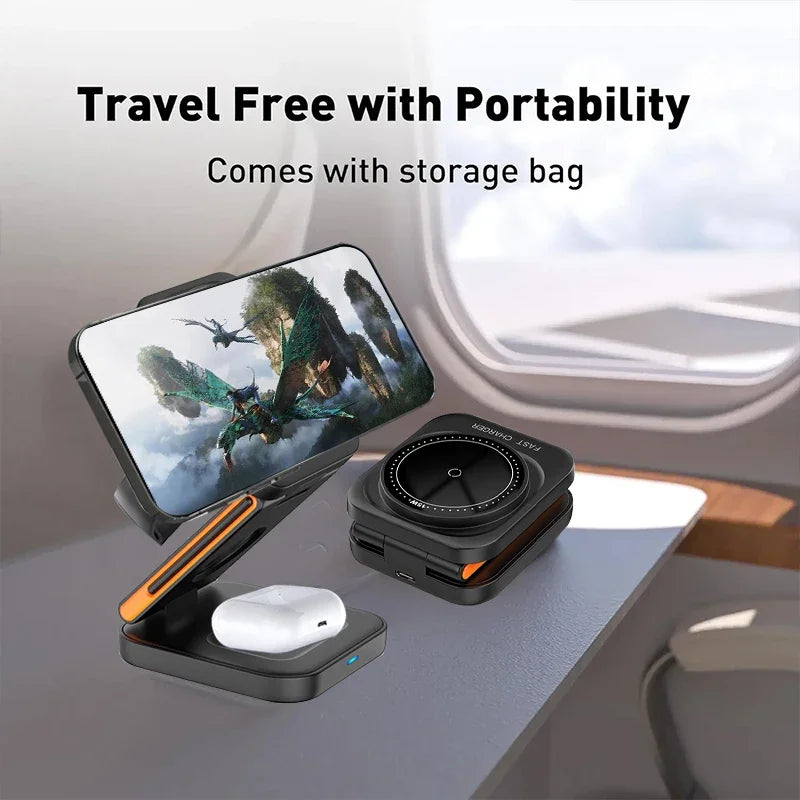 Station de charge sans fil 3-en-1