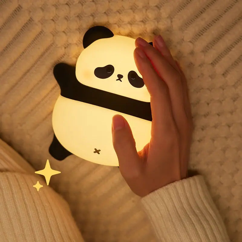 Veilleuse bébé en silicone – lumière douce tactile