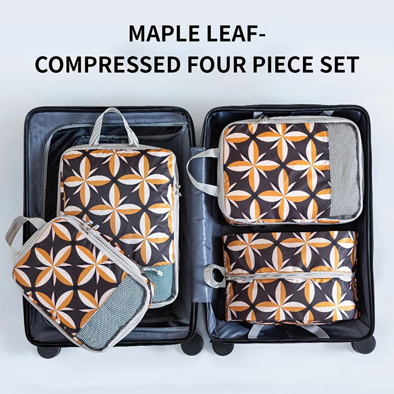 Cubes de rangement de voyage à compression – lot de 4