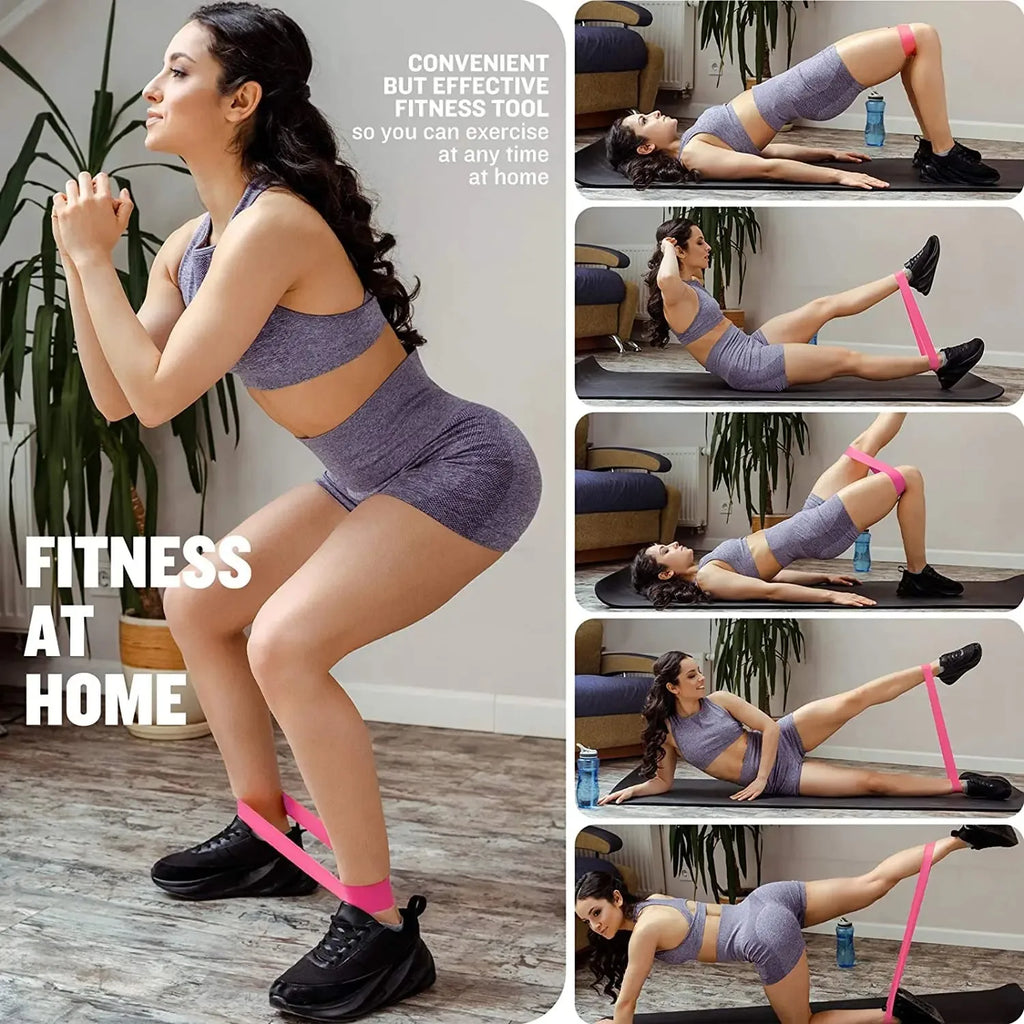 Bandes de résistance élastiques – set fitness – lot de 5