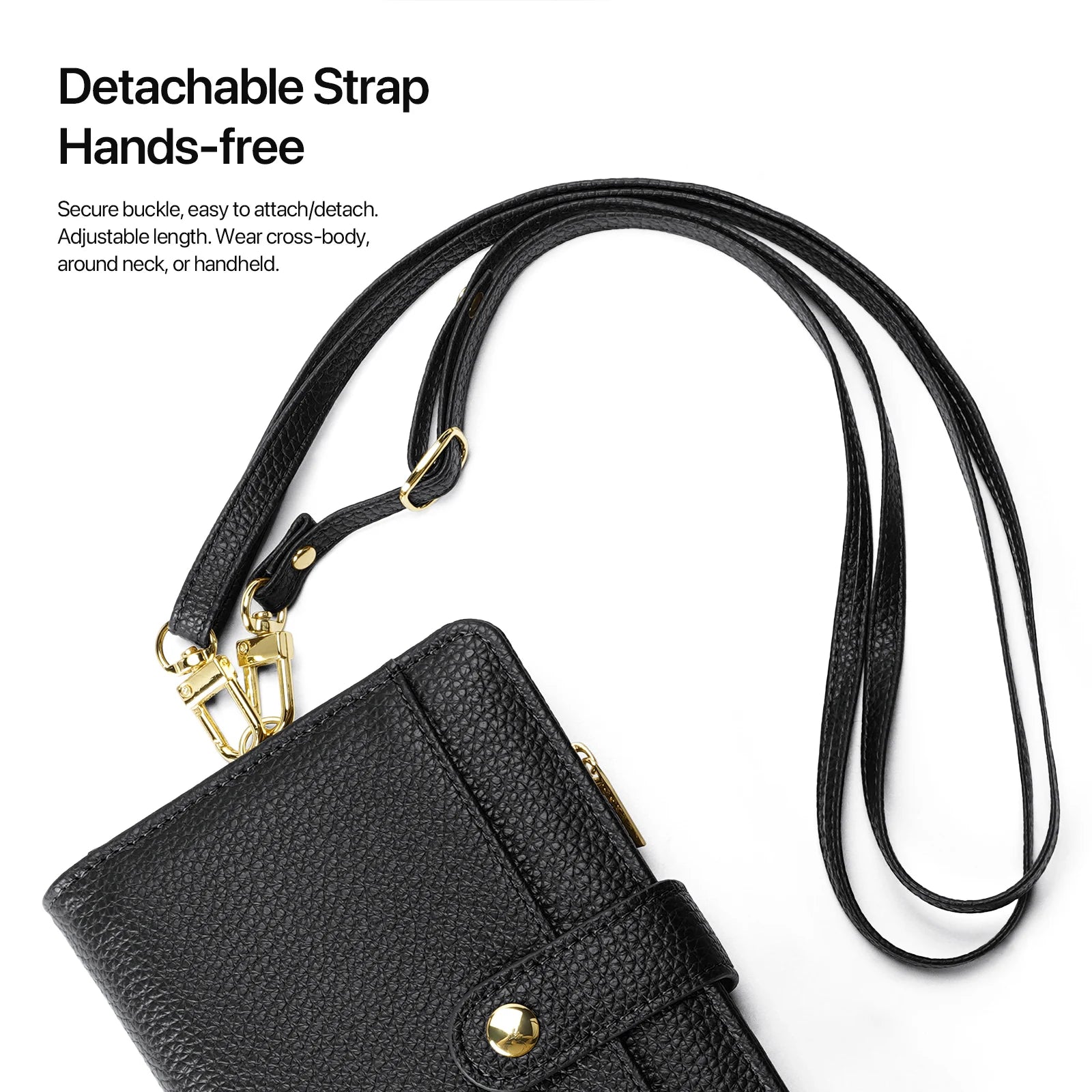 Pochette passeport anti-RFID – tour de cou