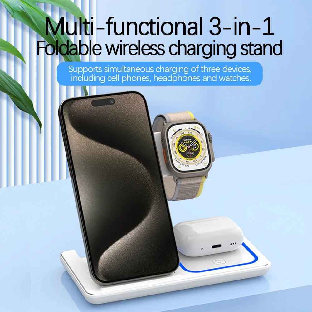 Station de charge sans fil 3-en-1