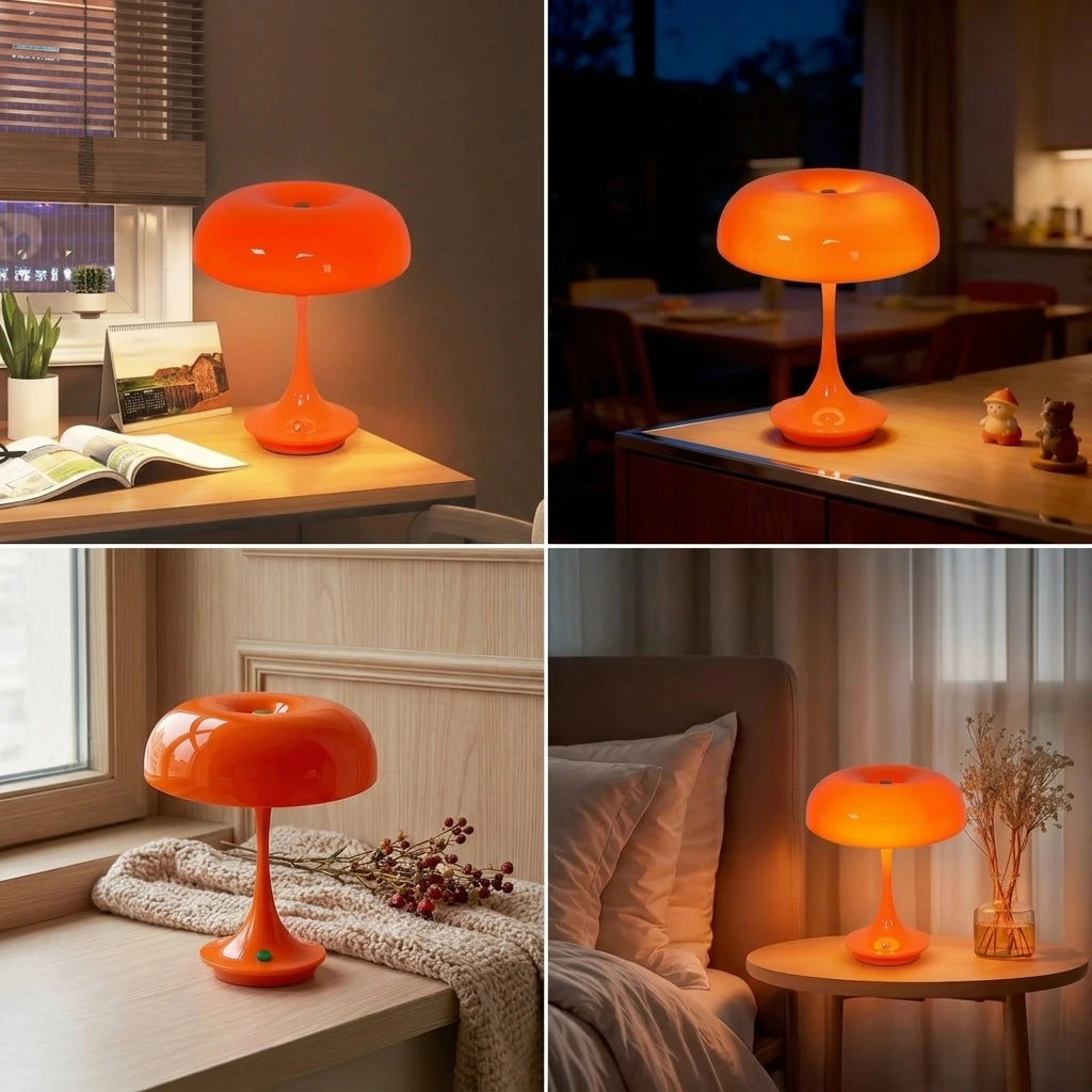 Lampe champignon LED sans fil – lampe d'ambiance tactile (3 couleurs)