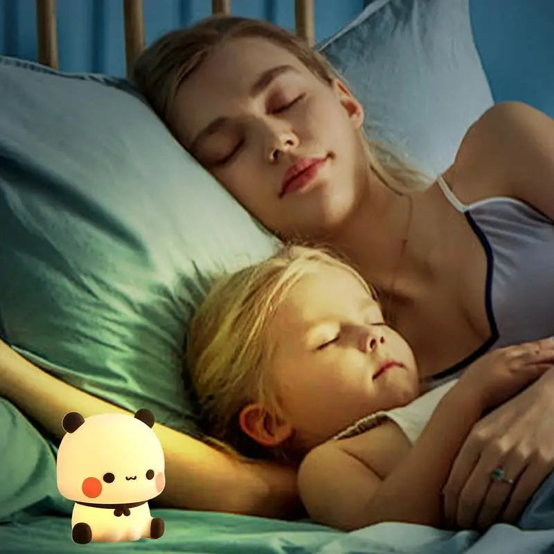 Veilleuse bébé en silicone – lumière douce tactile