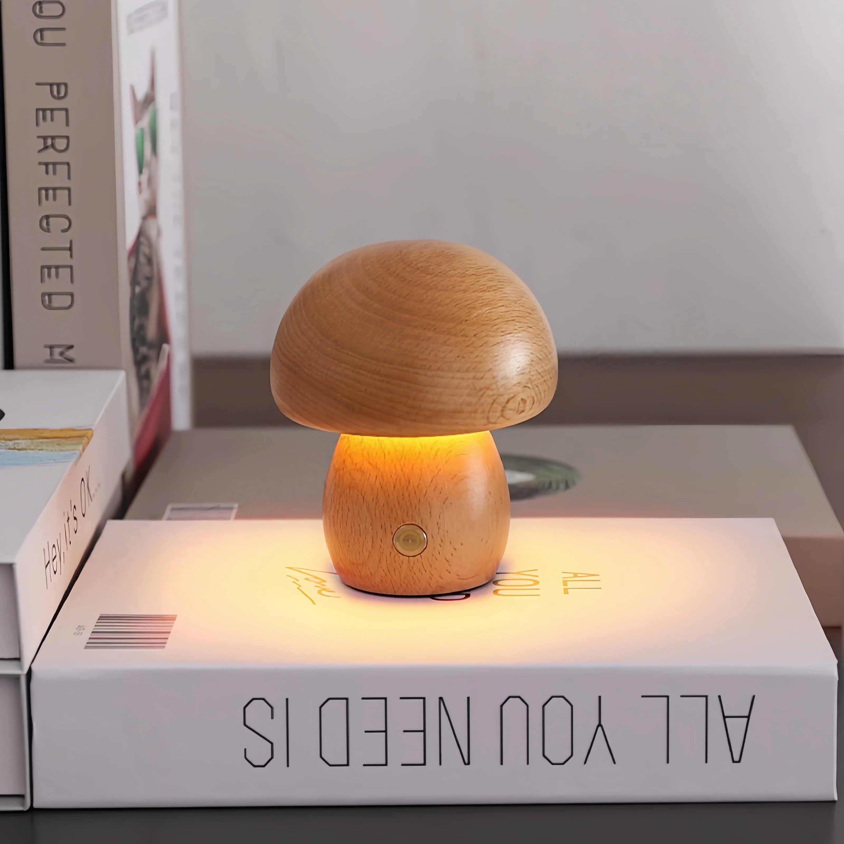 Lampe champignon LED sans fil – lampe d'ambiance tactile (USB-C)