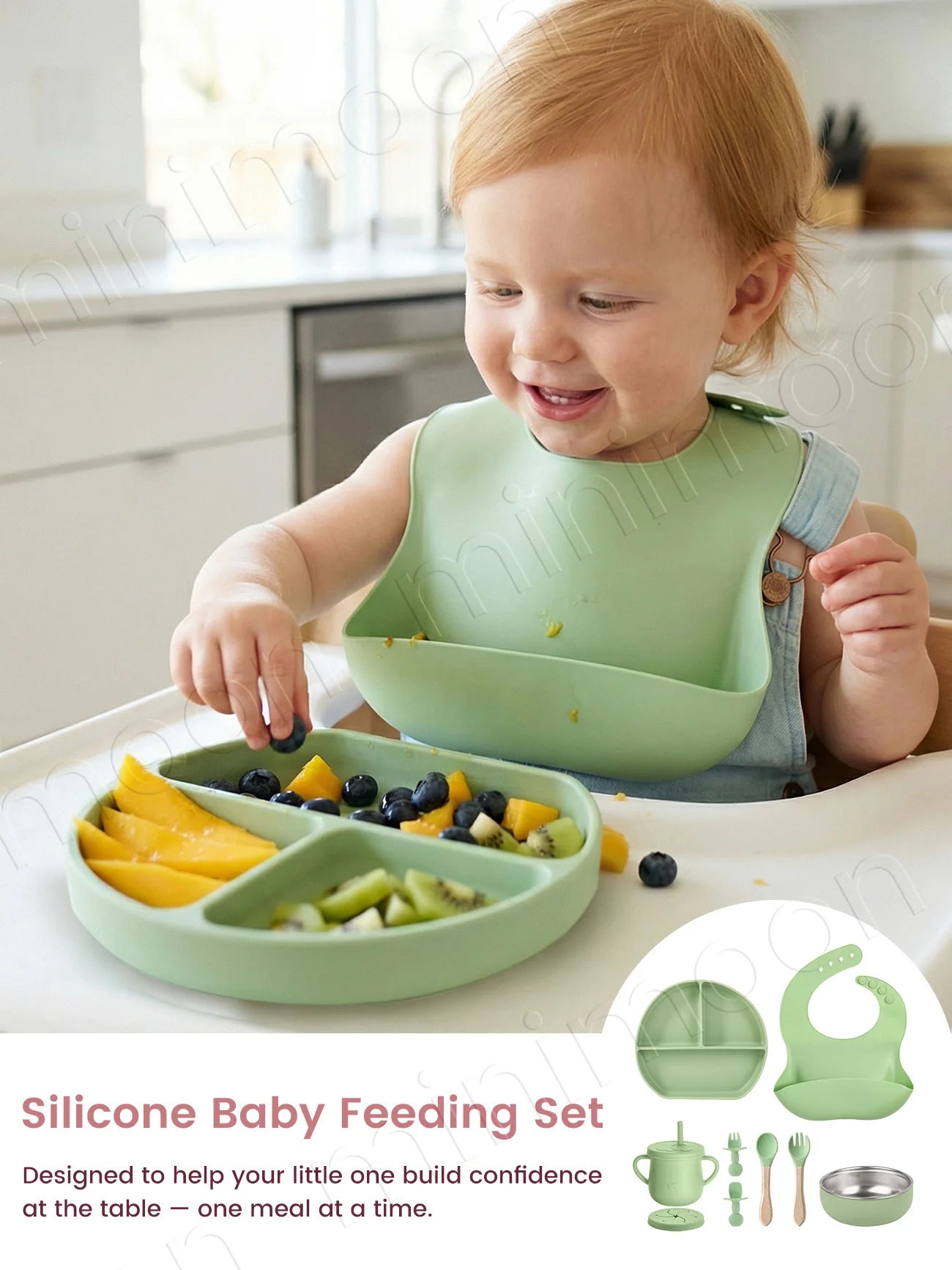 Veilleuse bébé en silicone – lumière douce tactile – lot de 9