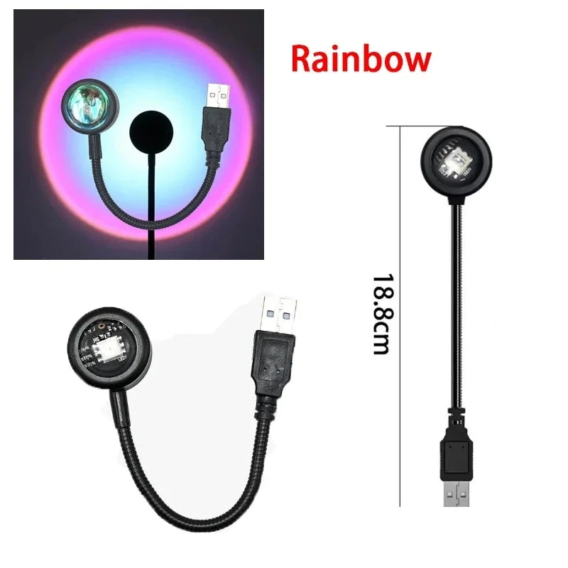 Lampe coucher de soleil – veilleuse d'ambiance USB