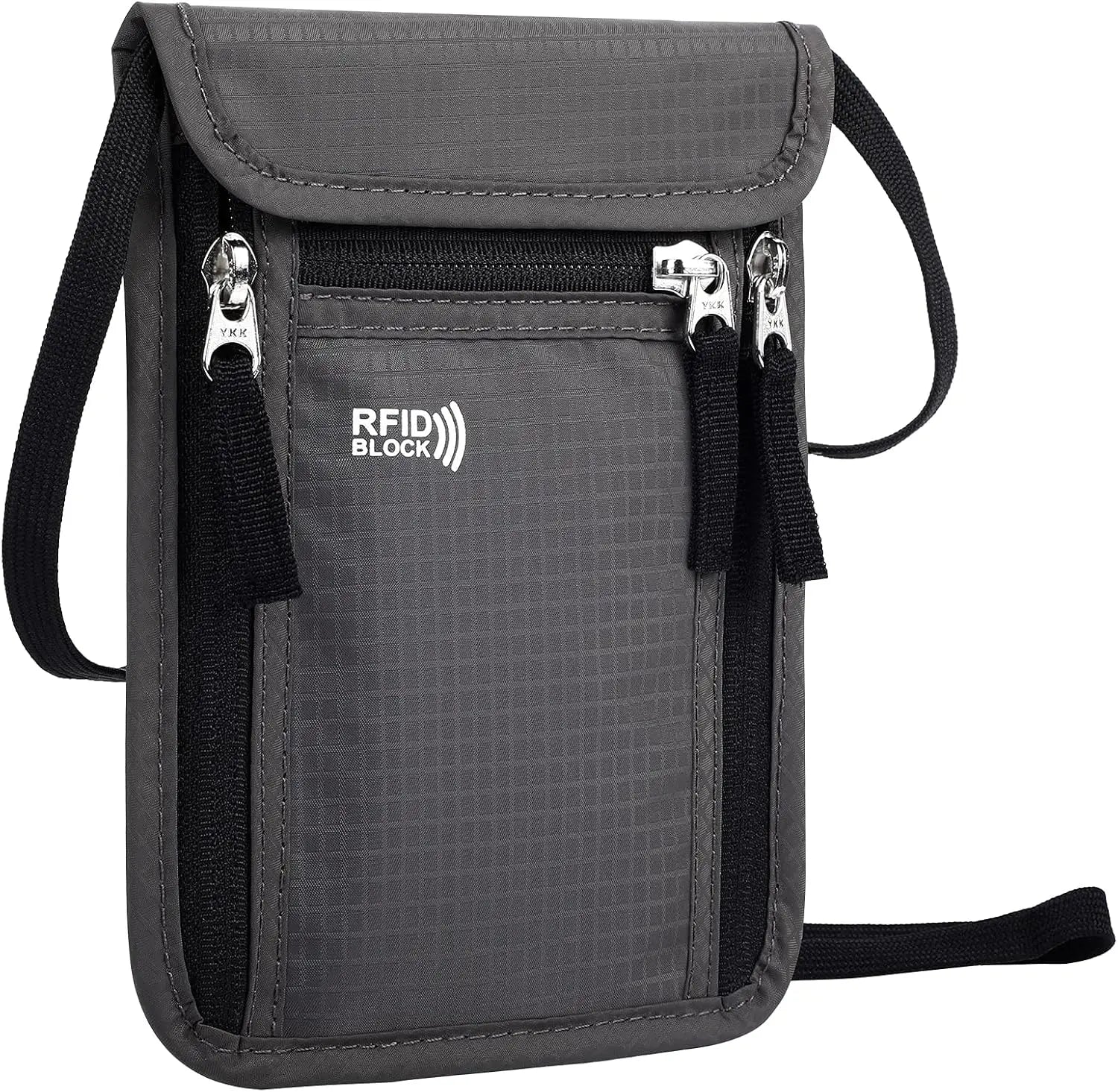 Pochette passeport anti-RFID – tour de cou