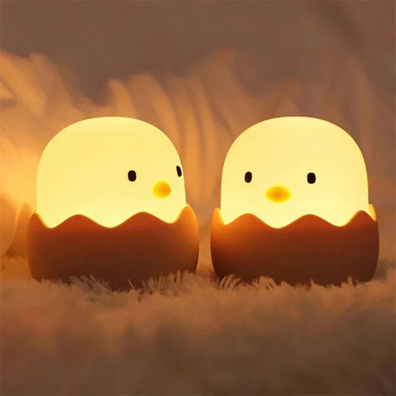 Veilleuse bébé en silicone – lumière douce tactile