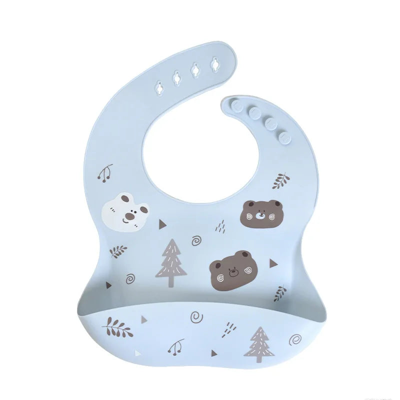Set repas bébé en silicone – à ventouse