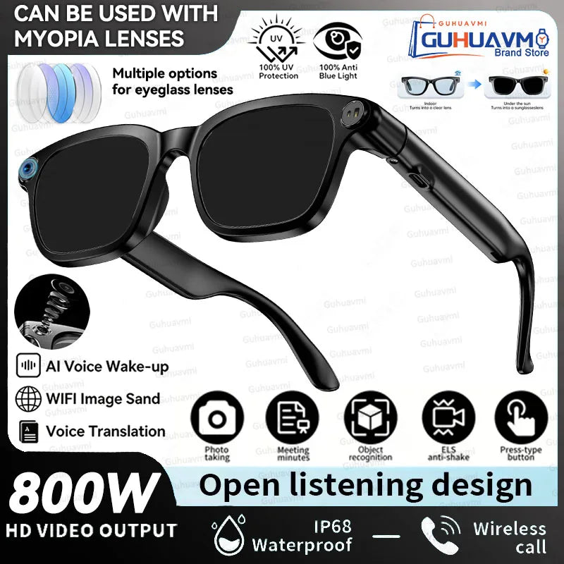 Lunettes connectées AI – caméra HD