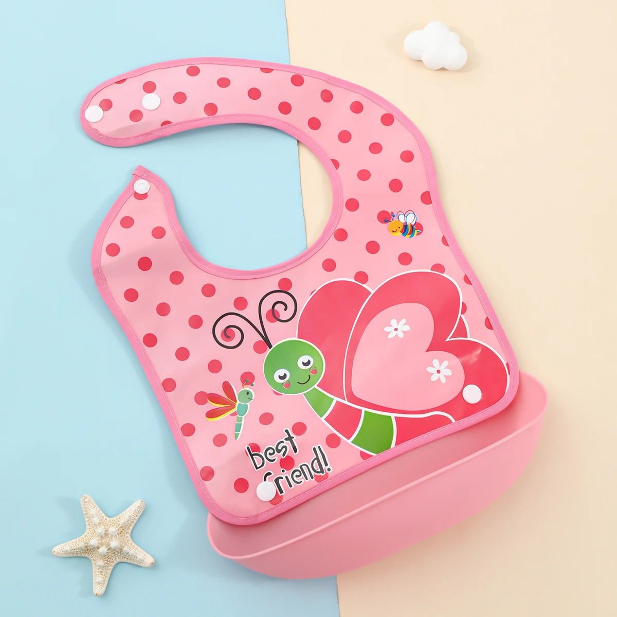 Set repas bébé en silicone – à ventouse