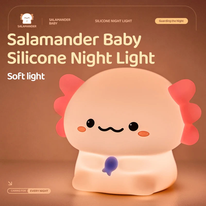 Veilleuse bébé en silicone – lumière douce tactile