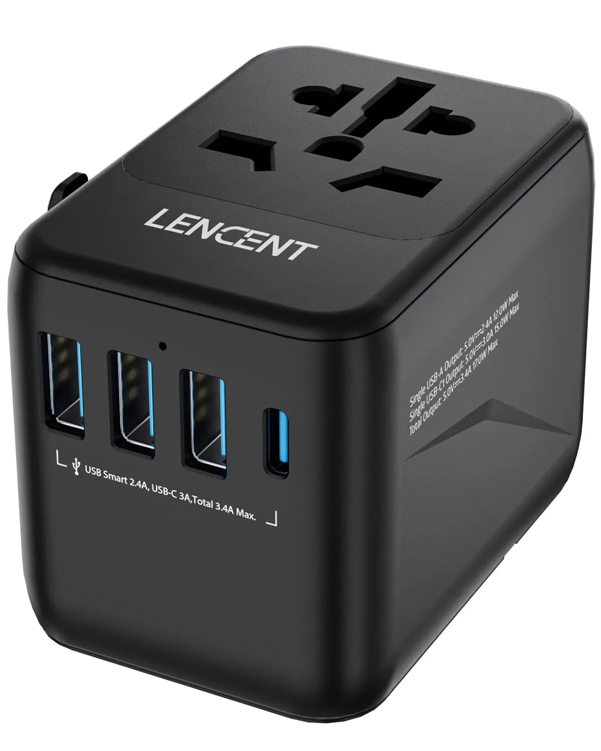 Adaptateur de prise universel de voyage – USB-C