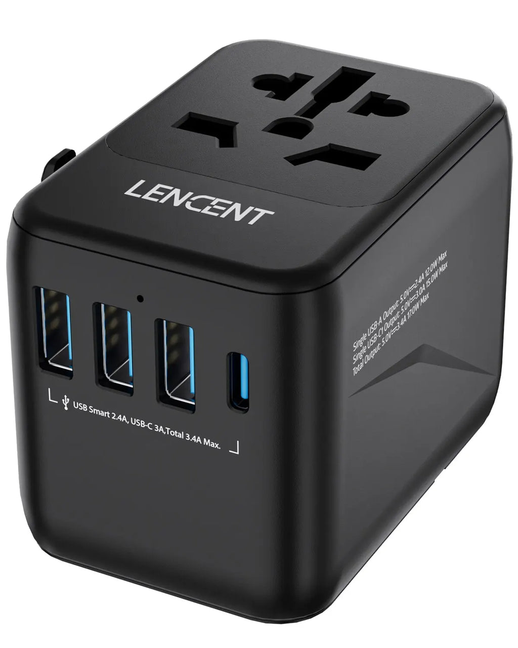 Adaptateur de prise universel de voyage – USB-C
