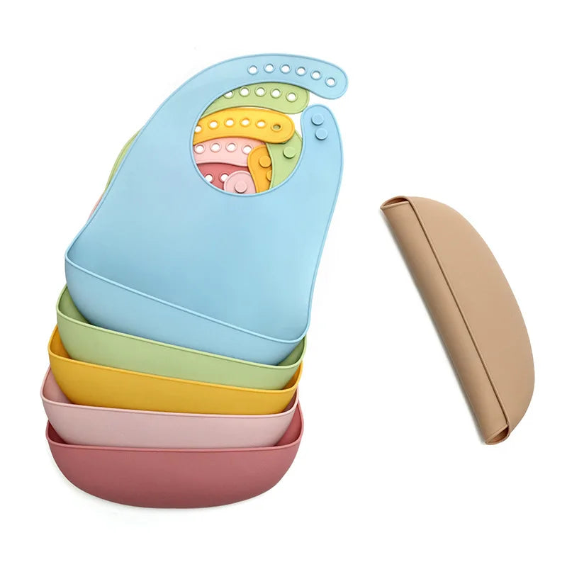 Set repas bébé en silicone – à ventouse