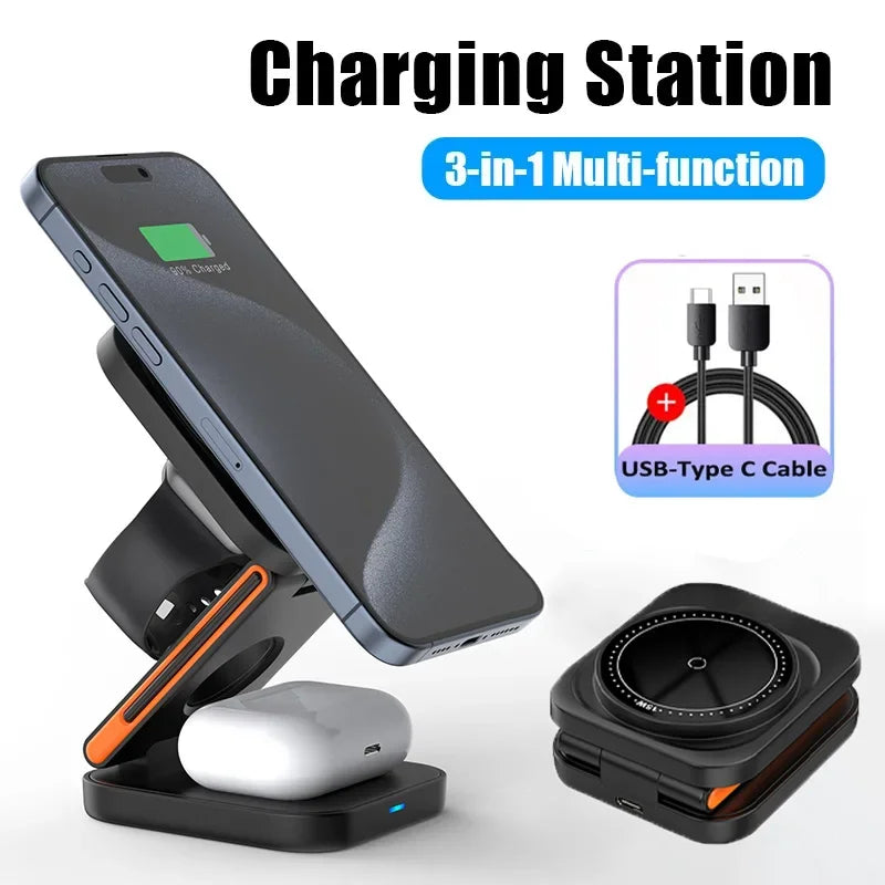 Station de charge sans fil 3-en-1