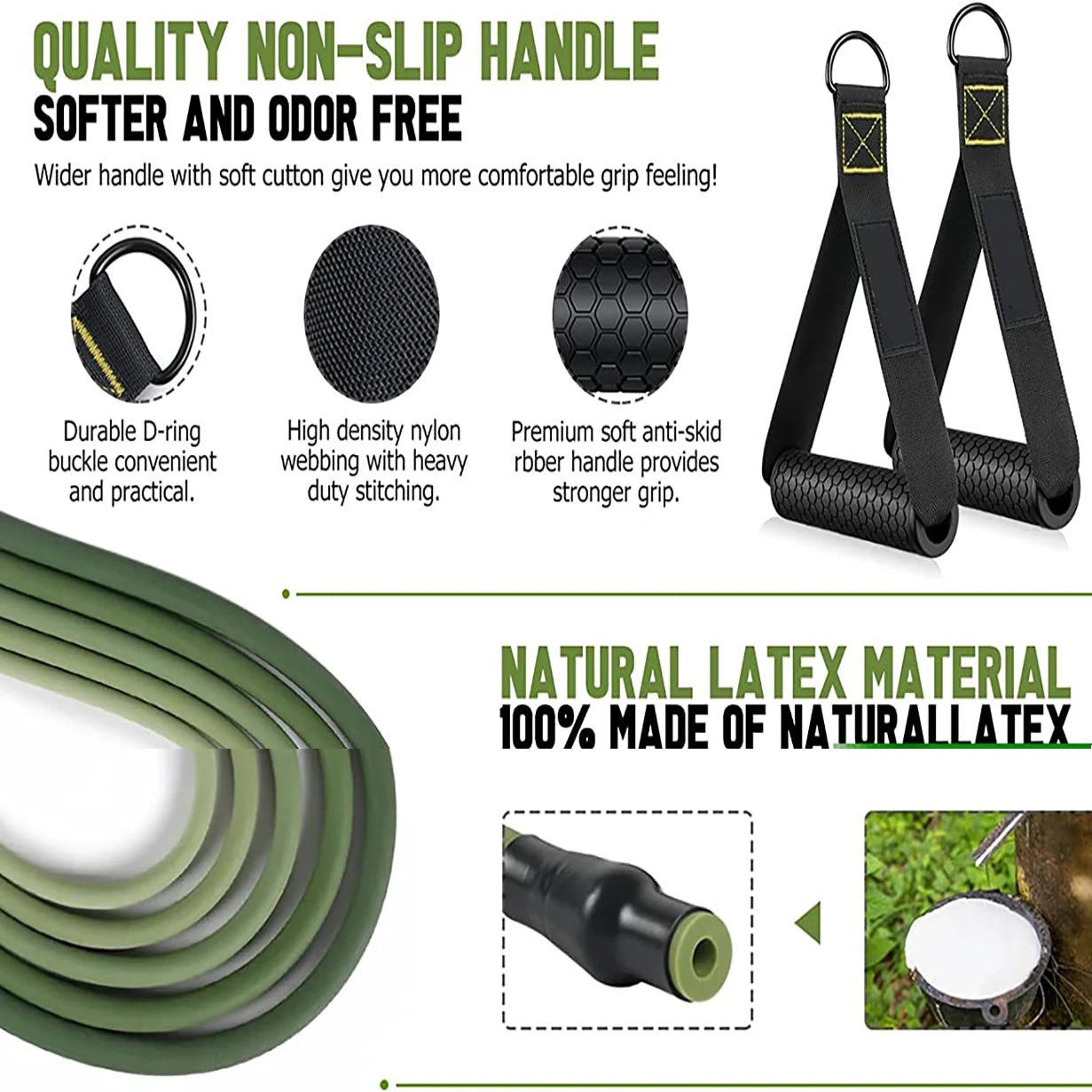 Bandes de résistance élastiques – set fitness