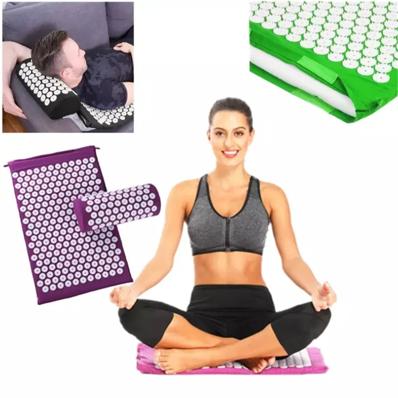 Tapis d'acupression + coussin – rituel détente