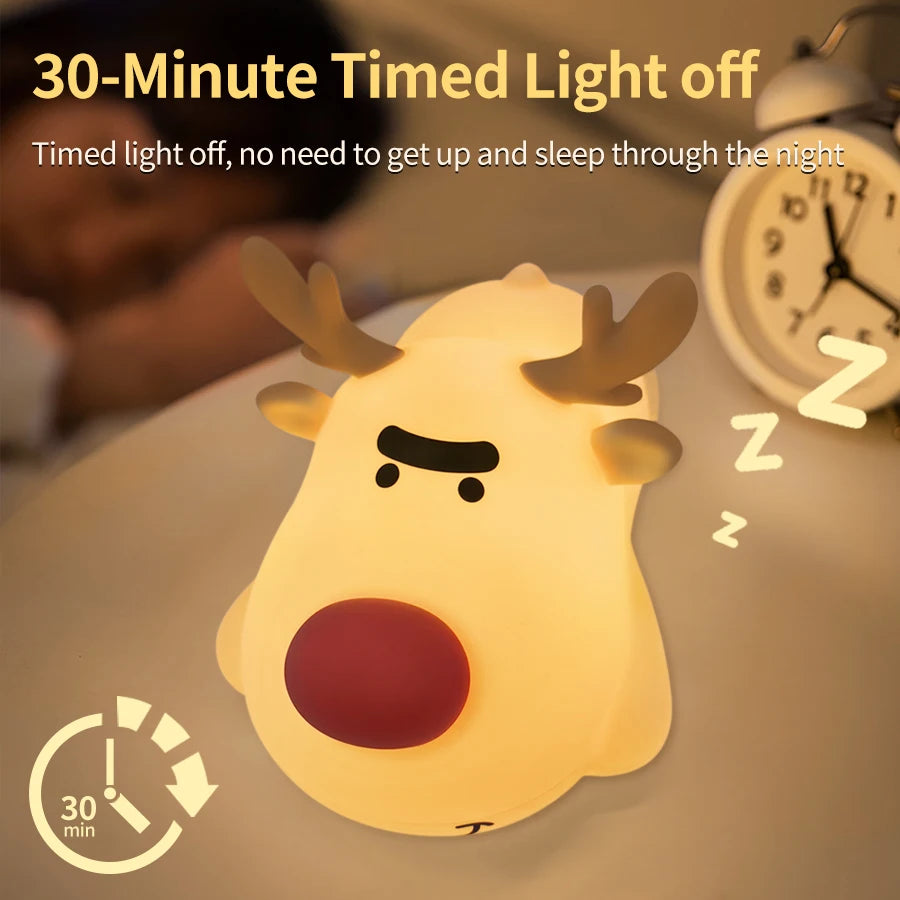 Veilleuse champignon LED rechargeable – lampe de chevet USB
