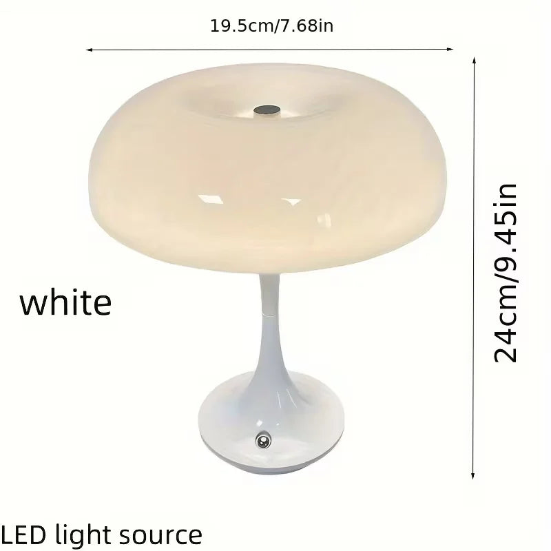 Lampe champignon LED sans fil – lampe d'ambiance tactile (3 couleurs)