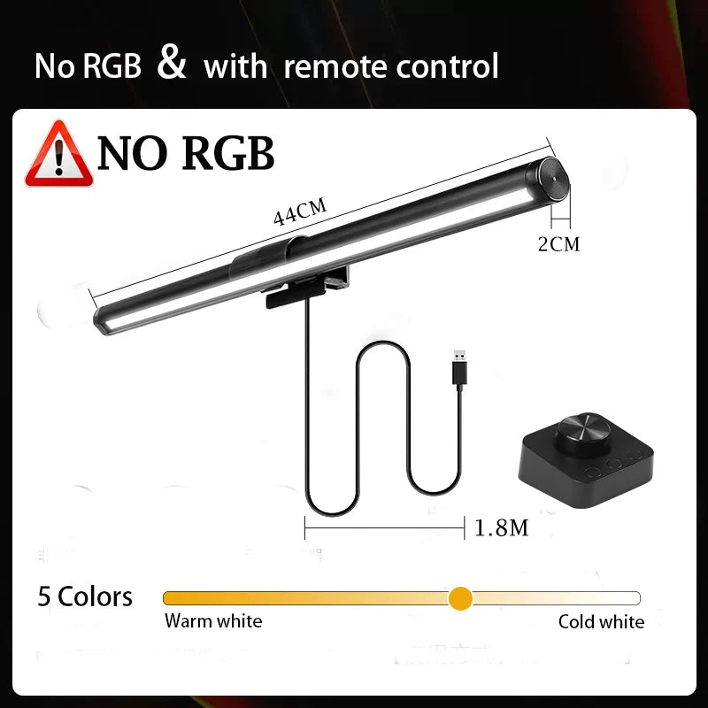 Barre lumineuse d'écran LED – sans reflet