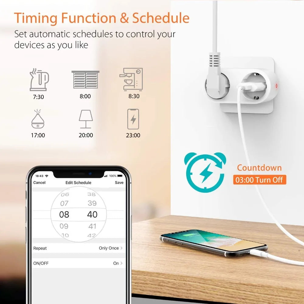 Prise connectée WiFi – suivi de consommation – télécommande