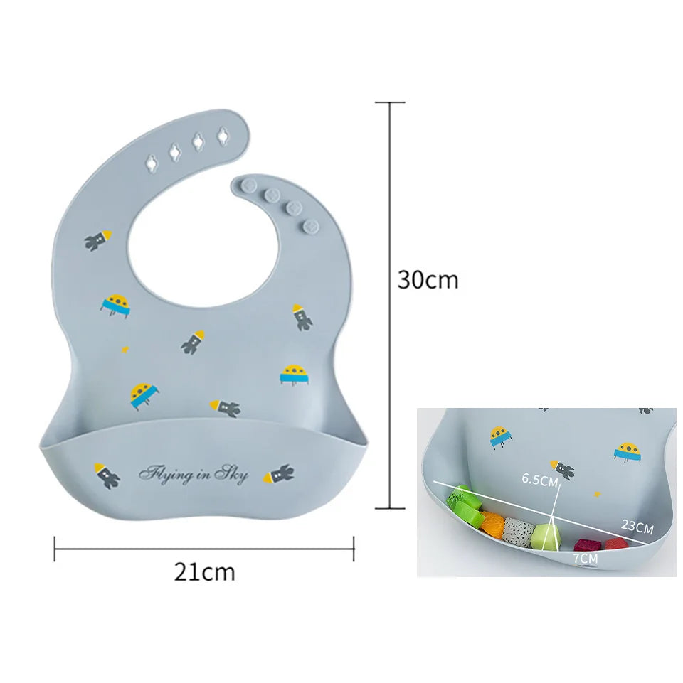 Set repas bébé en silicone – à ventouse