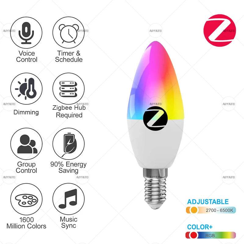 Ampoule connectée WiFi – RGB