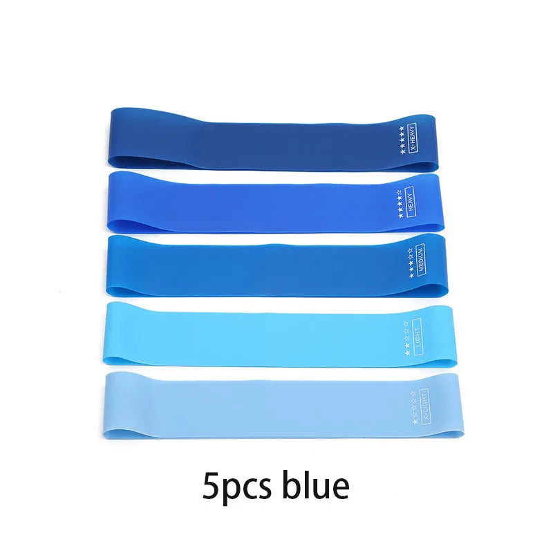 Bandes de résistance élastiques – set fitness – lot de 5