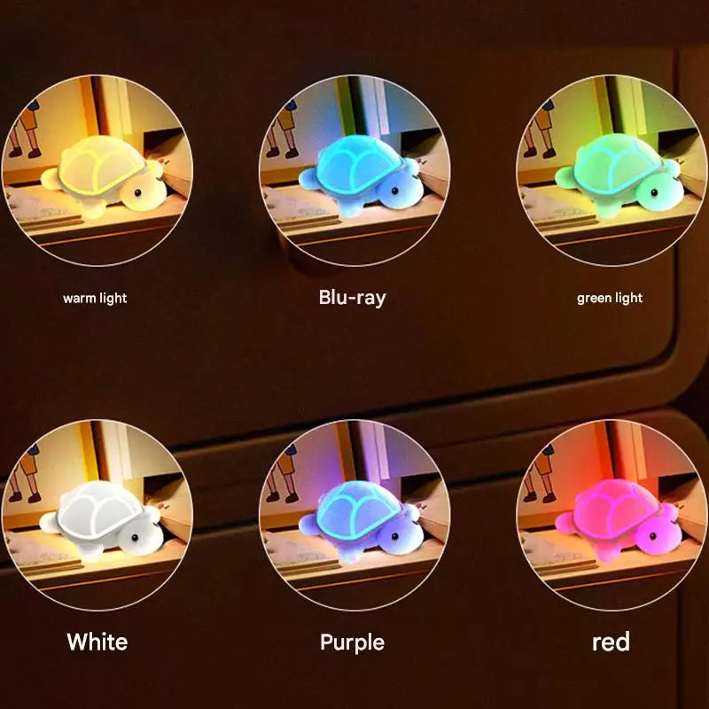 Veilleuse bébé en silicone – lumière douce tactile