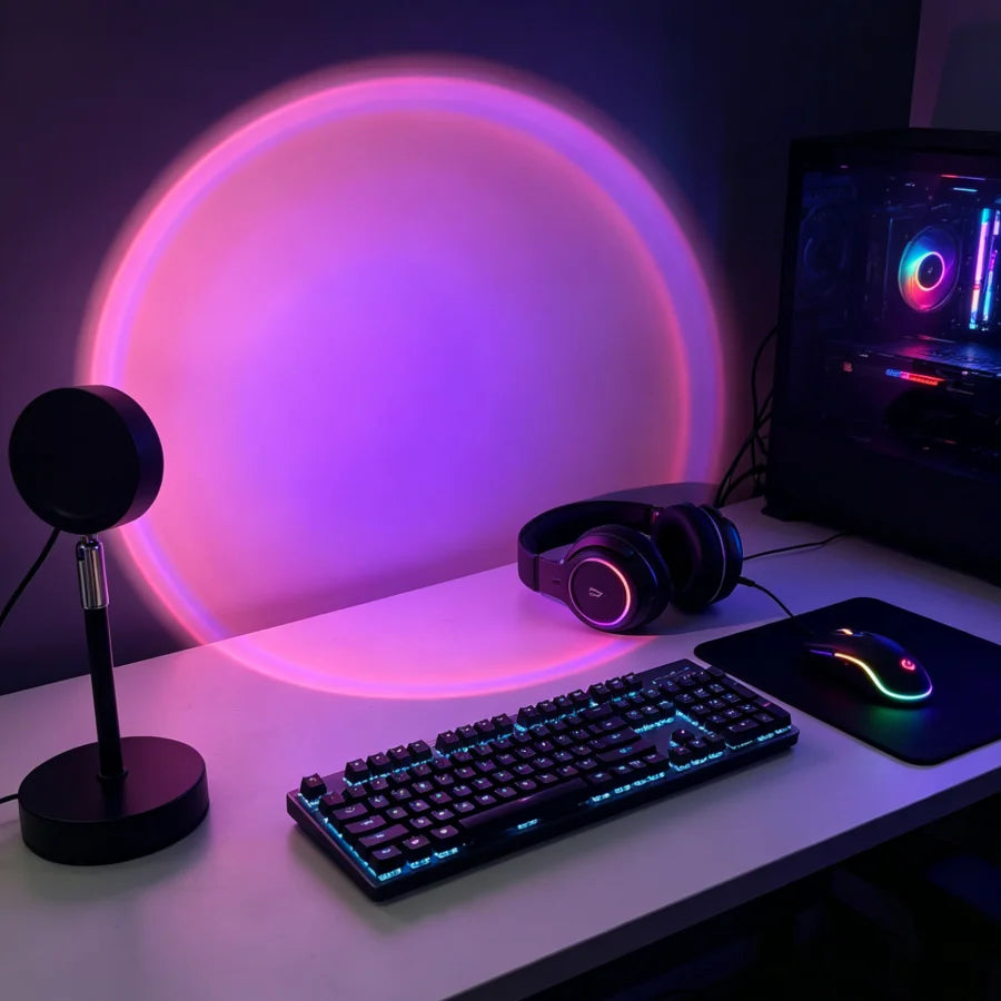Lampe coucher de soleil – veilleuse d'ambiance USB