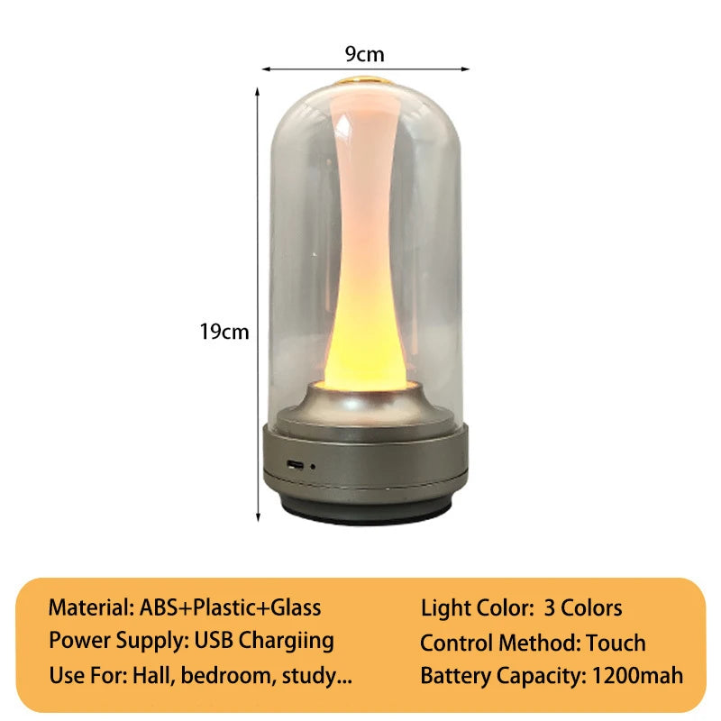 Lampe champignon tactile à intensité variable – lampe d'ambiance rechargeable