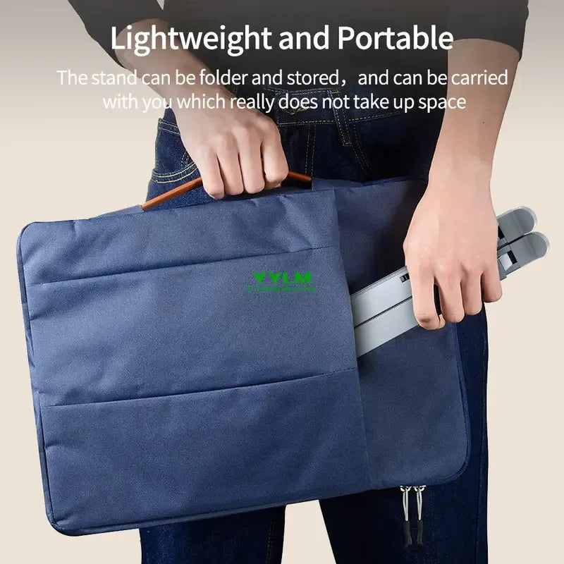 Support PC portable en aluminium pliable