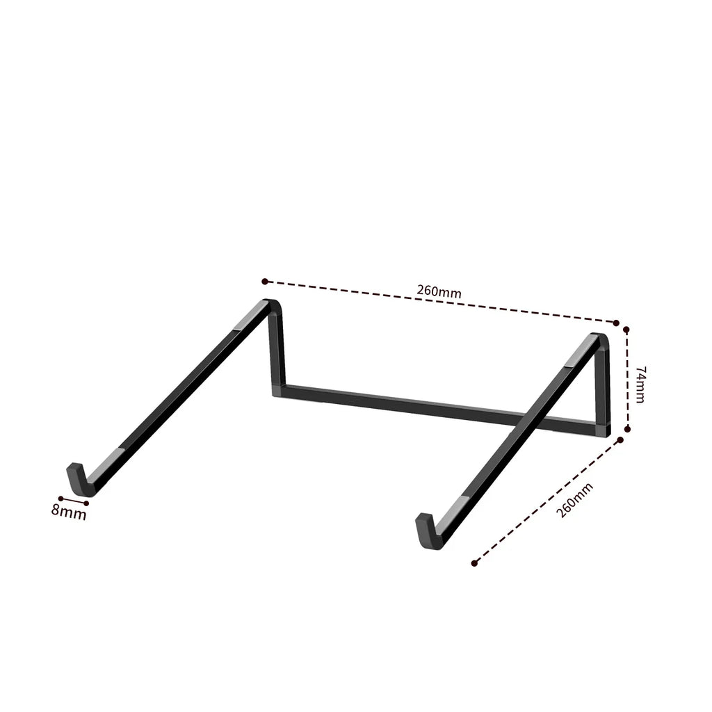 Support PC portable en aluminium pliable