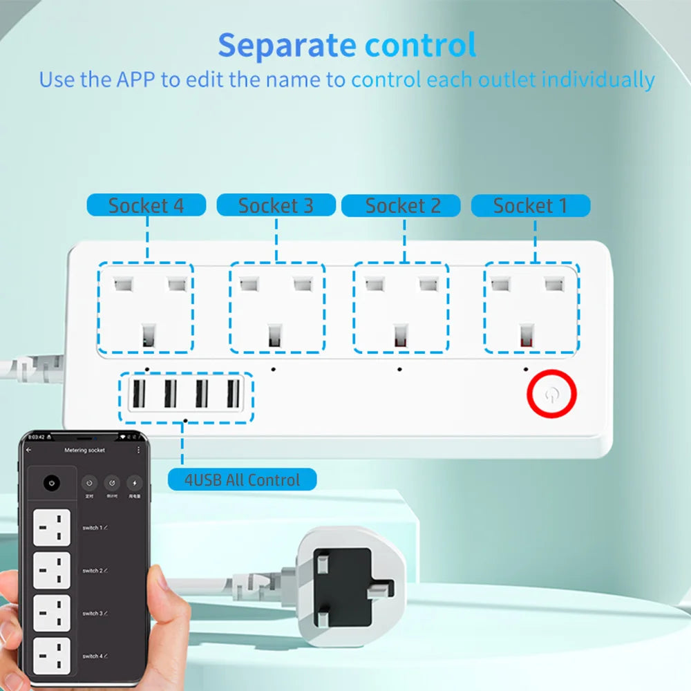 Prise connectée WiFi – suivi de consommation – USB-C
