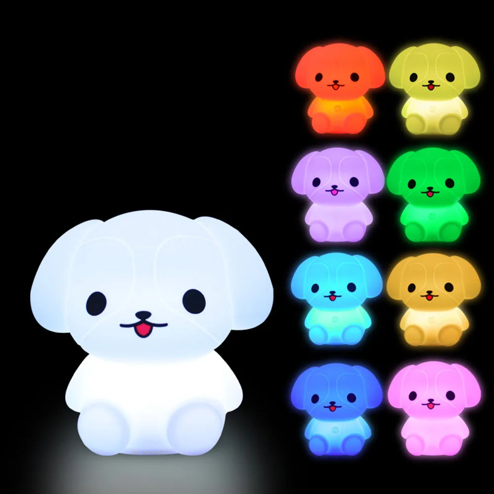 Veilleuse bébé en silicone – lumière douce tactile